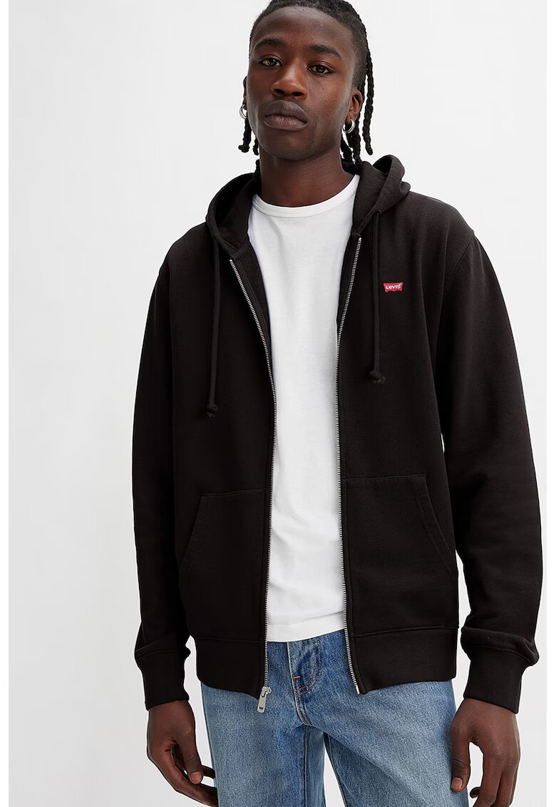 Levis Hanorac din bumbac cu fermoar - Negru