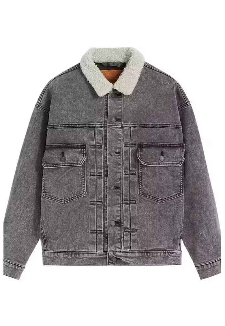 Levi's Jacheta din denim cu buzunare cu calpa -