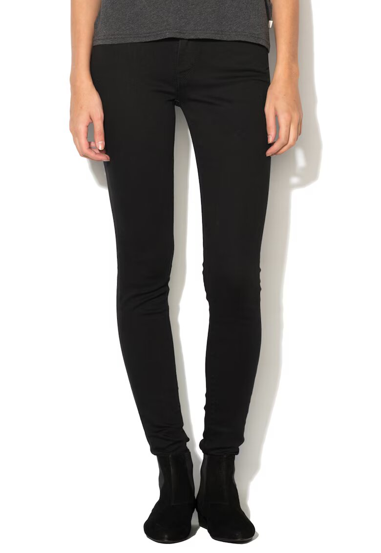 Levis Jeansi skinny negri 710