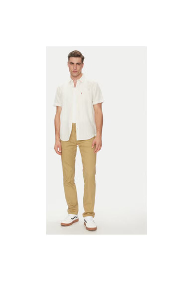 Levis Pantaloni barbati Levi S - 04511-3376 - Bumbac/Lyocell - Bej - Bej