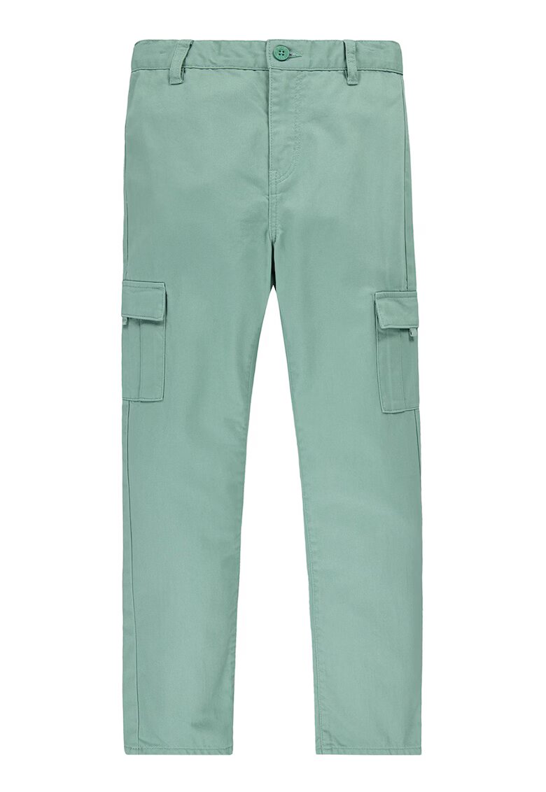 Levis Pantaloni cargo de bumbac cu talie inalta - Verde persan