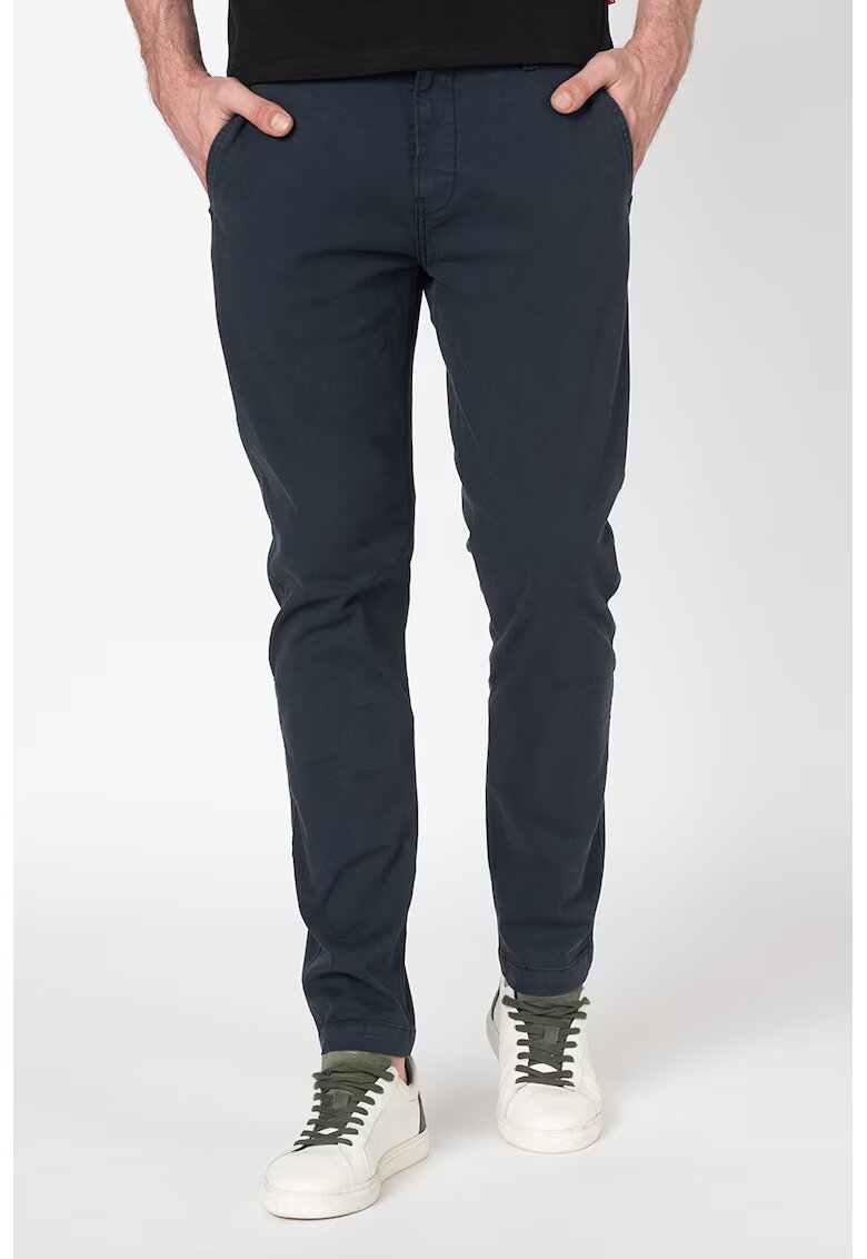 Levis Pantaloni chino slim fit cu croiala conica - Gri carbune