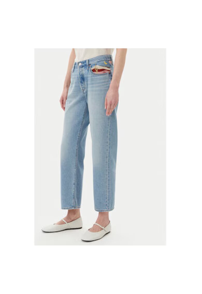 Levis Pantaloni dama Levi S - A9150-0008 - Bumbac/Lyocell - Albastru - Albastru