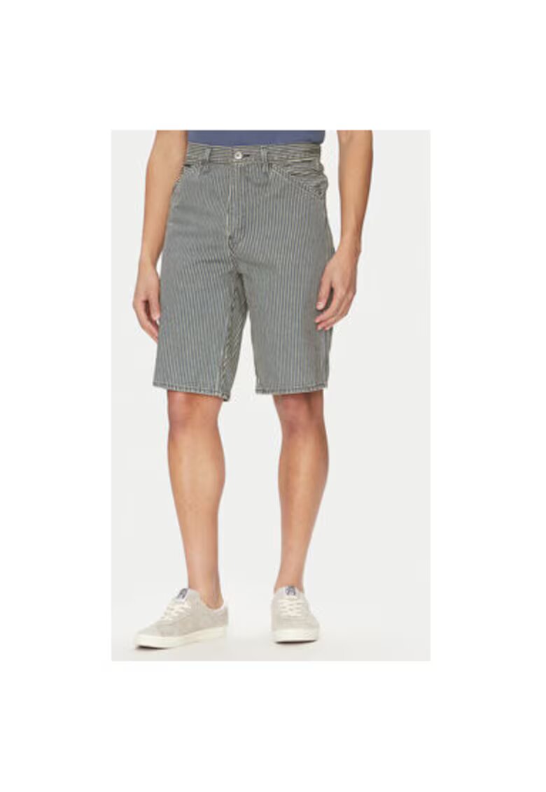 Levis Pantaloni scurti din denim barbati Levi S - 001K8-0002 - Bumbac - Alb/Negru - Alb/Negru