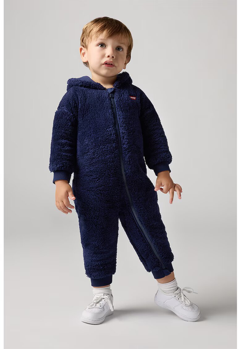 Levi's Salopeta cu gluga si aspect pufos - Bleumarin