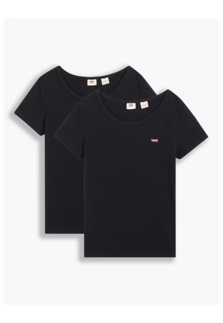 Levis Set 2 tricouri dama - 303341961 - Bumbac - Negru