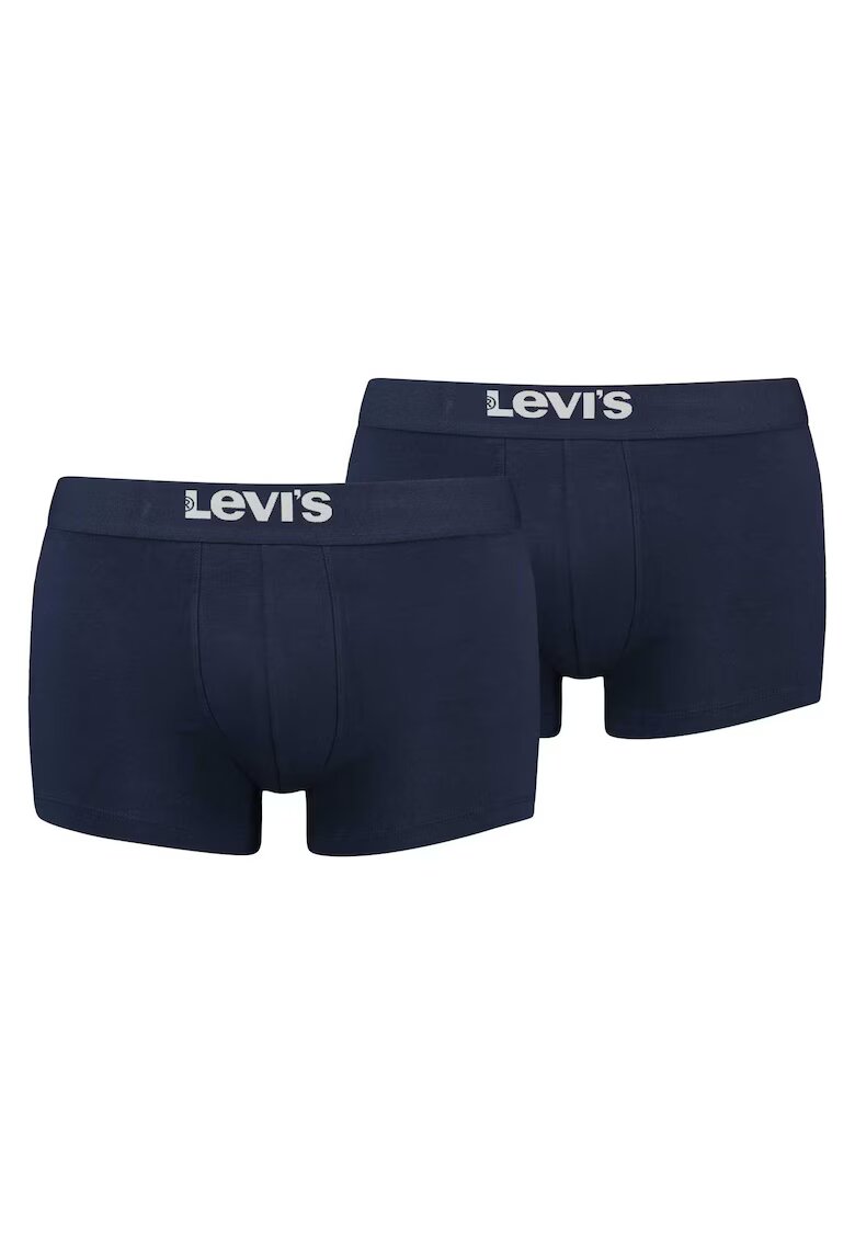 Levis Set de boxeri cu banda logo in talie - 2 perechi - Albastru