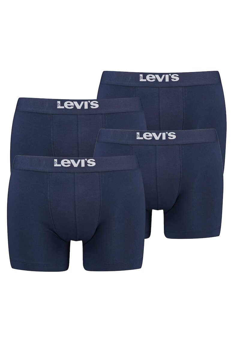 Levis Set de boxeri cu logo - 4 perechi - Albastru