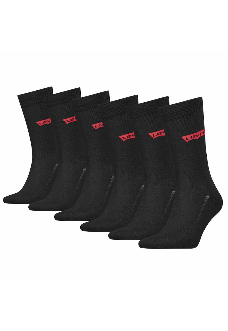 Levis Set de sosete lungi - 6 perechi - Negru