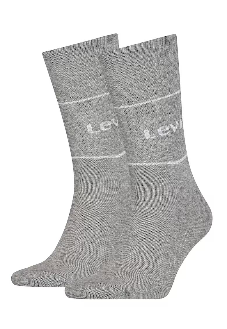 Levis Set de sosete lungi unisex - 2 perechi - Gri melange
