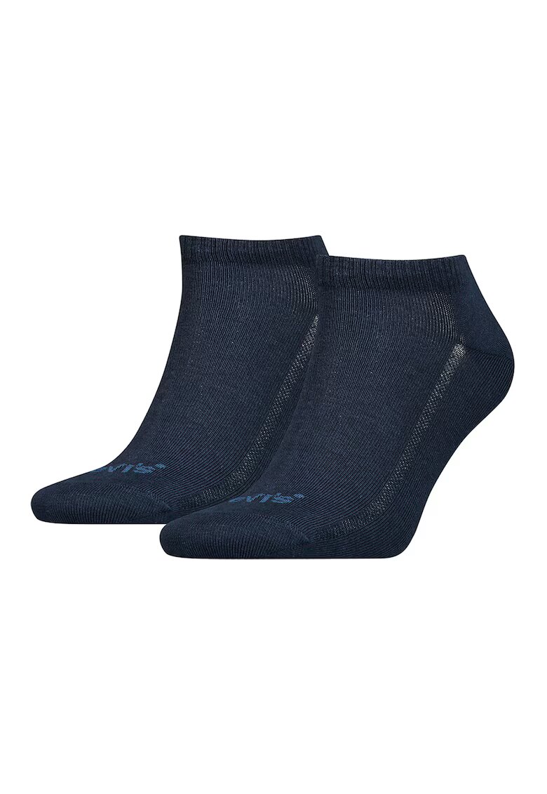 Levis Set de sosete unisex pana la glezna din amestec de lyocell - 2 perechi - Bleumarin