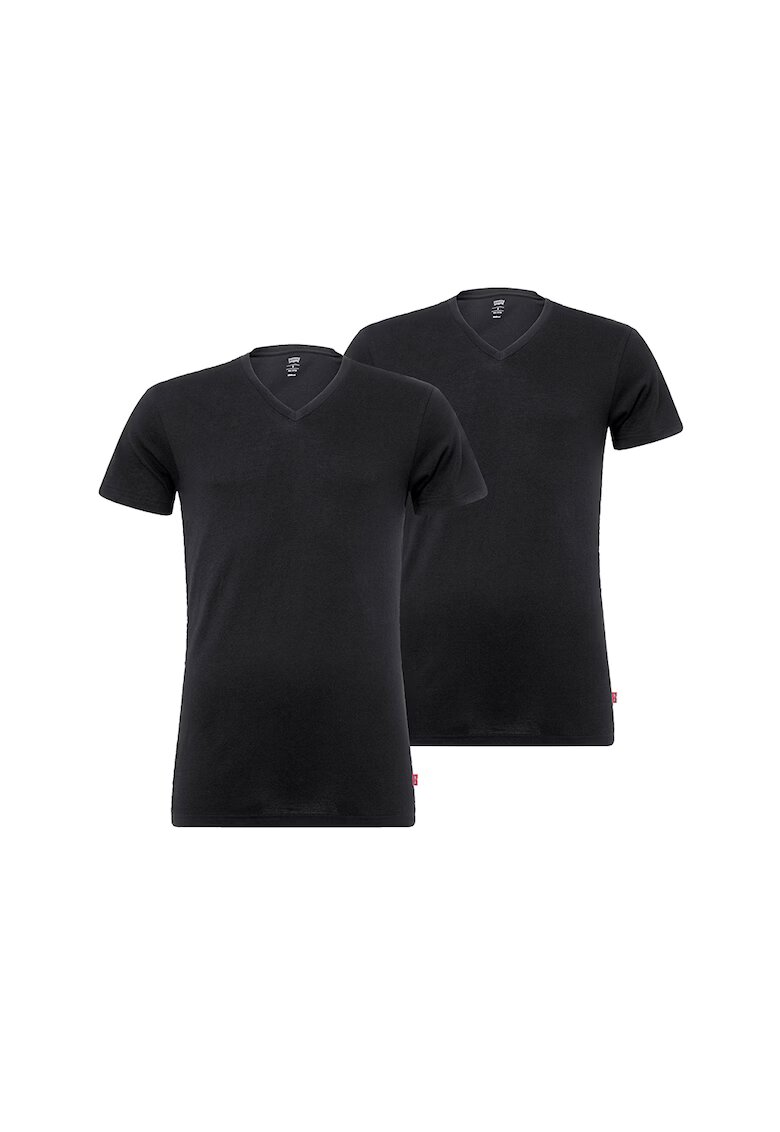 Levis Set de tricouri slim fit pentru casa - 2 piese - Alb/Negru