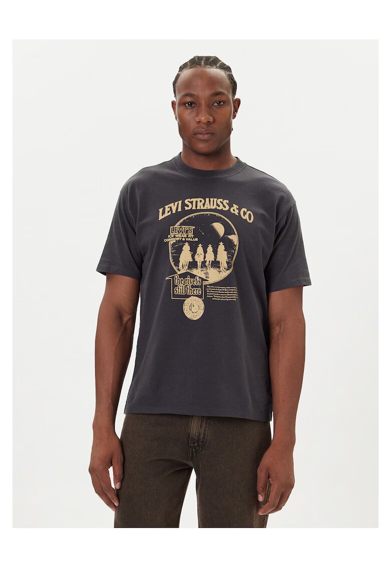 Levi's Tricou barbat - negru - bumbac