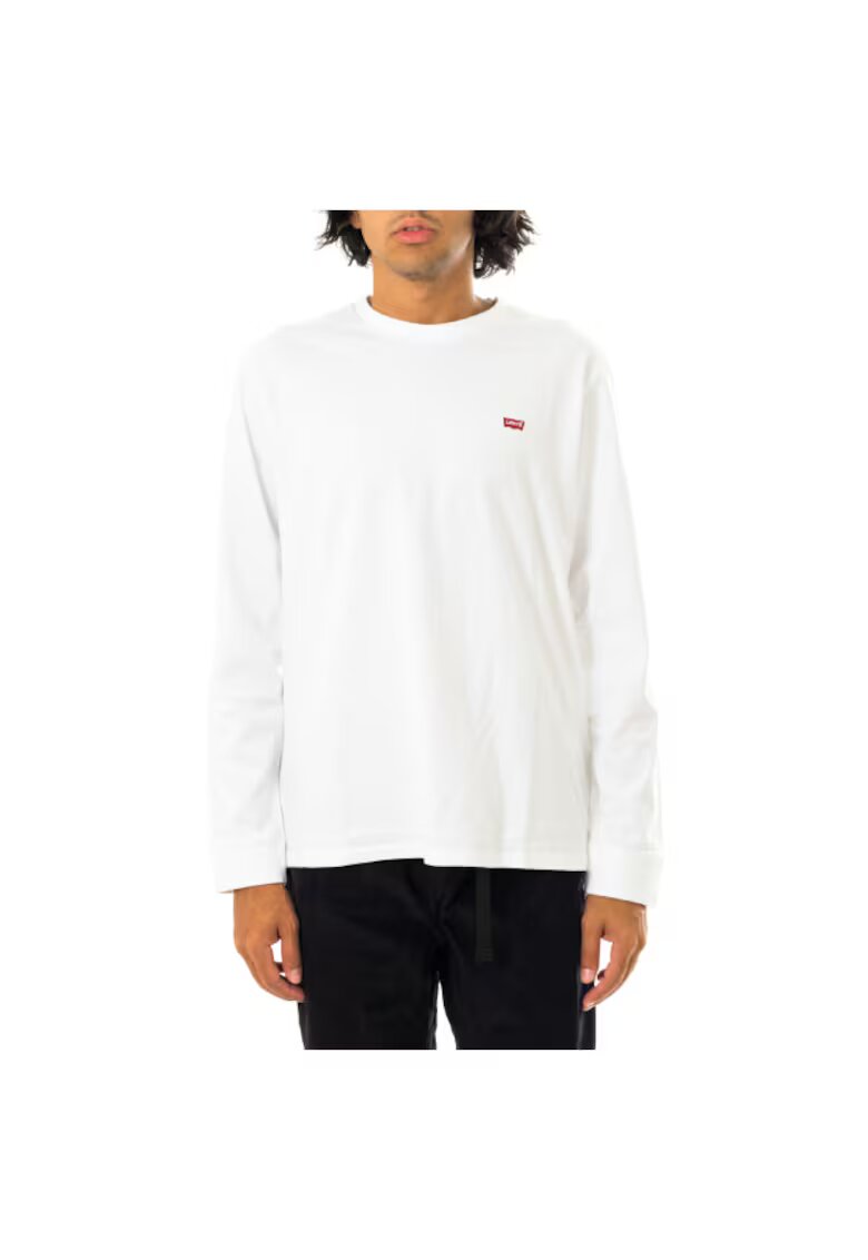 Levis Tricou Barbat Original - Logo - Bumbac - Alb - Alb