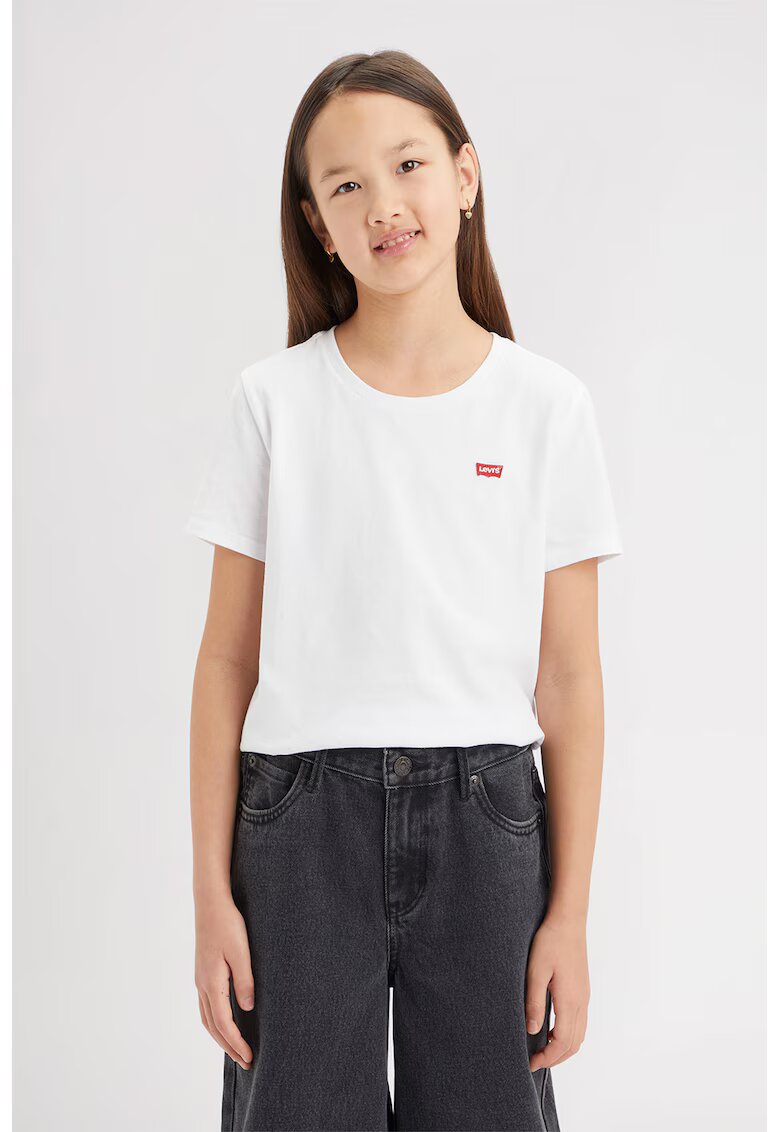 Levis Tricou cu decolteu la baza gatului Batwing Chest Hit - Alb