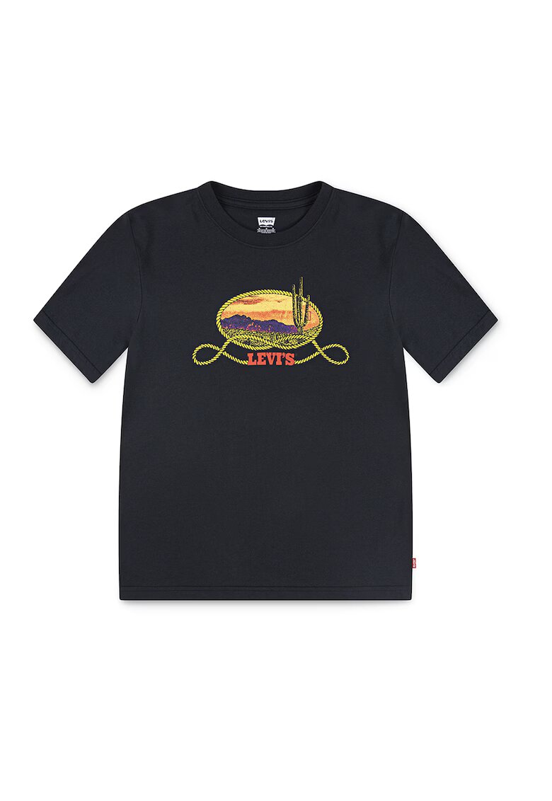 Levis Tricou cu imprimeu grafic si logo - Negru stins