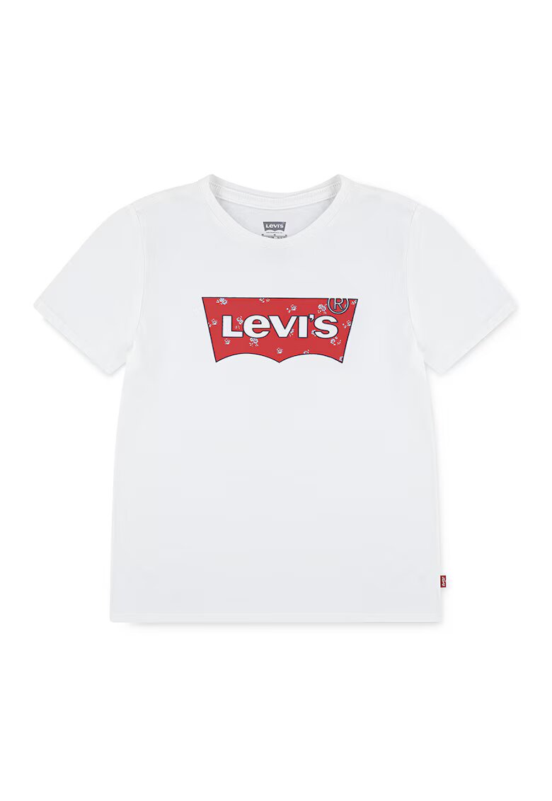 Levis Tricou cu imprimeu logo frontal - Rosu/Alb optic