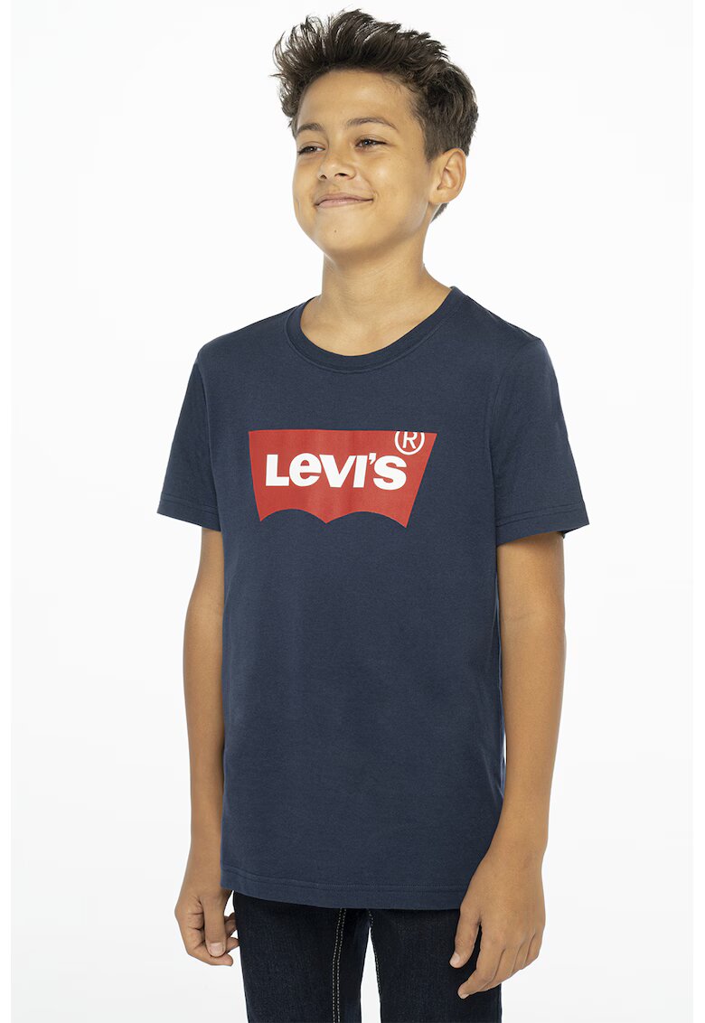 Levis Tricou cu imprimeu logo - Rosu/Bleumarin