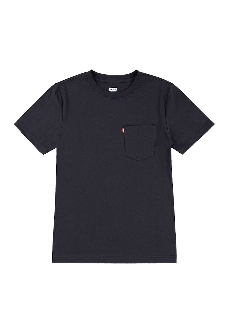 Levis Tricou din amestec de bumbac cu buzunar frontal - Negru