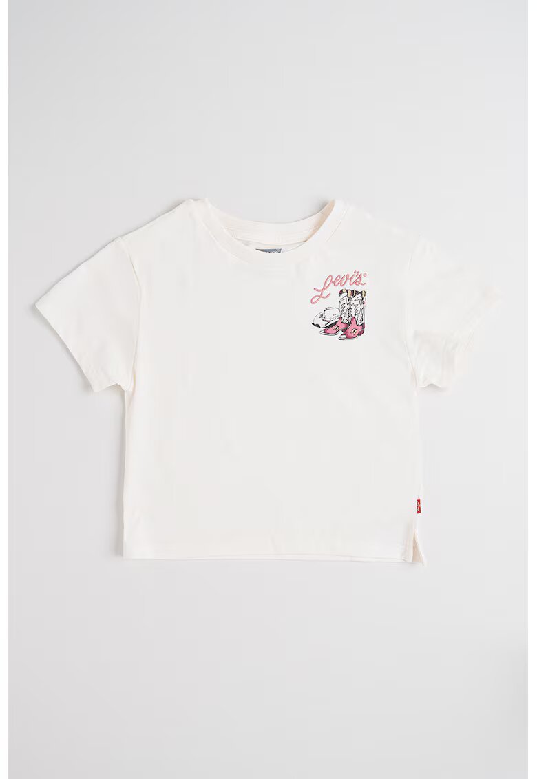 Levi's Tricou din amrestec de bumbac cu design grafic - Crem
