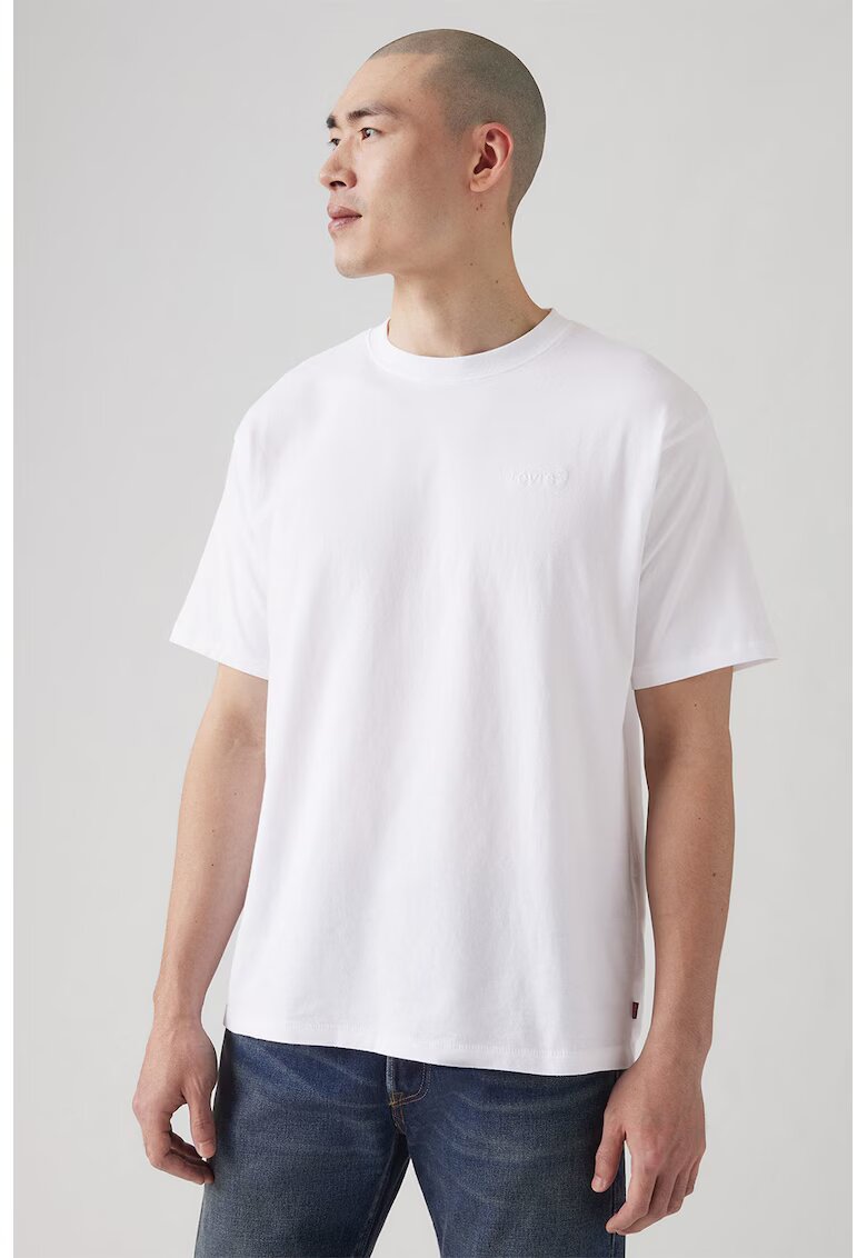 Levis Tricou din bumbac cu decolteu la baza gatului Red Tab™ - Alb