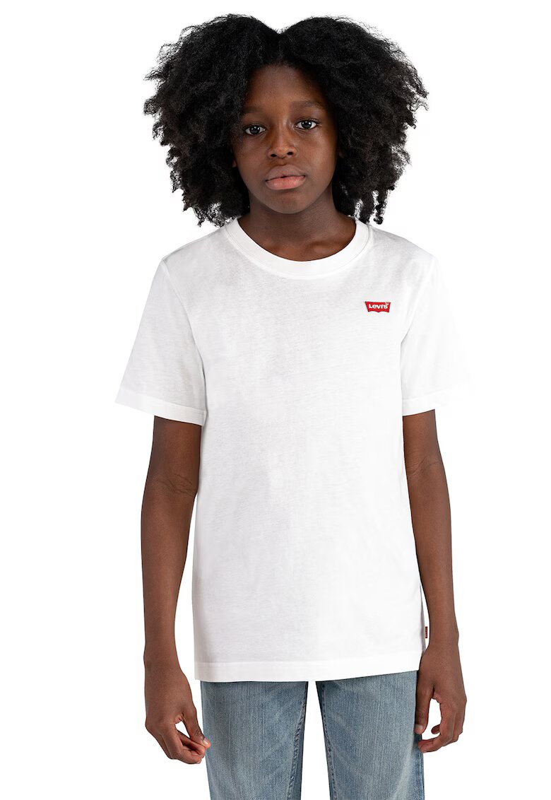 Levis Tricou din bumbac cu detaliu logo - Rosu/Alb