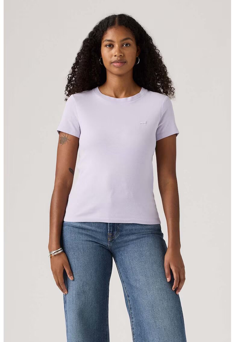 Levi's Tricou slim fit de bumbac Essential - Violet deschis