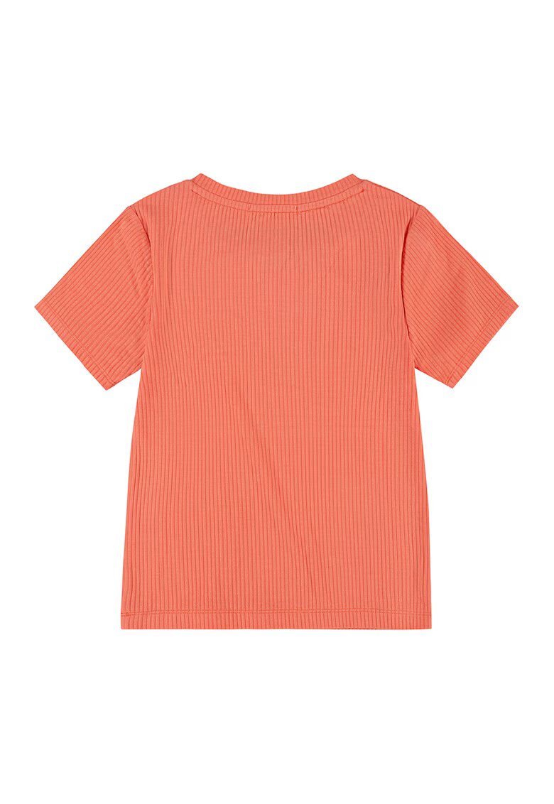 Levis Tricou striat cu decolteu la baza gatului - Coral