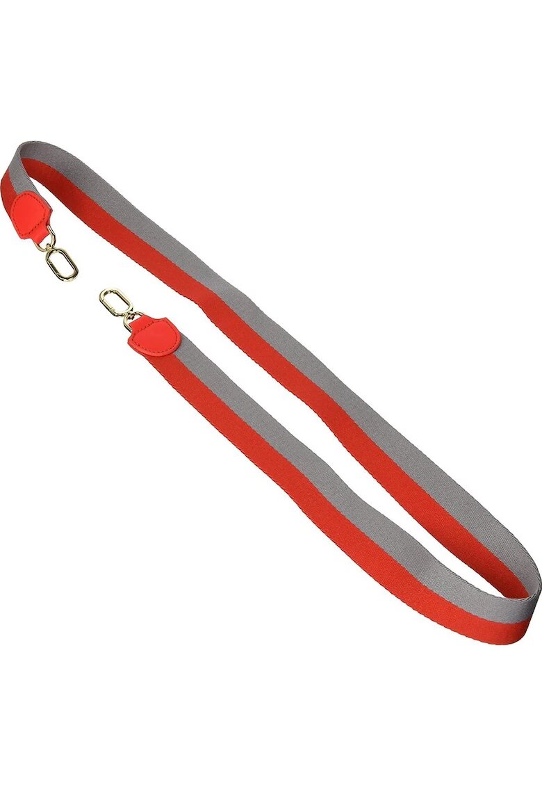 Liebeskind Curea de umar pentru genti - Poliester/Piele naturala - 115 cm - Gri/Rosu