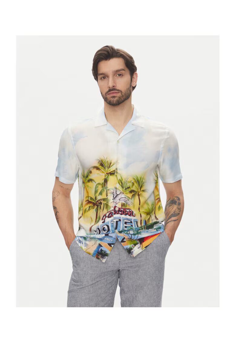 Lindbergh Camasa barbati 30-203735 - Viscoza - Multicolor - Multicolor