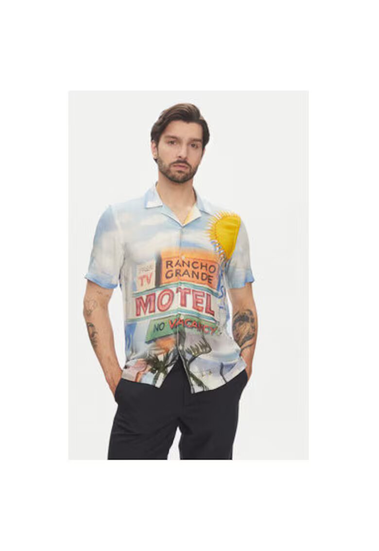 Lindbergh Camasa barbati Viscoza - Multicolor