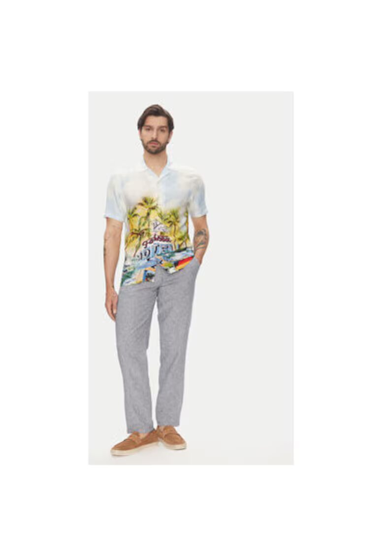 Lindbergh Pantaloni barbati 30-003030 - In/Bumbac - Albastru - Albastru