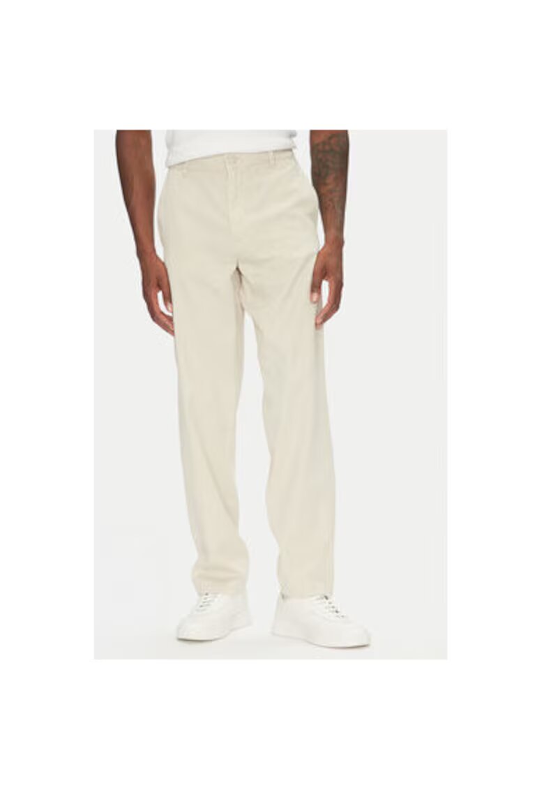 Lindbergh Pantaloni barbati 30-008031 - Viscoza/Bumbac - Bej - Bej