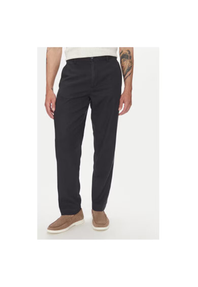 Lindbergh Pantaloni barbati 30-008031 - Viscoza/Bumbac - Bleumarin - Bleumarin