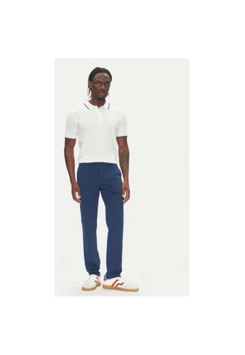 Lindbergh Pantaloni chino barbati 30-006052 - Poliester/Viscoza - Albastru - Albastru