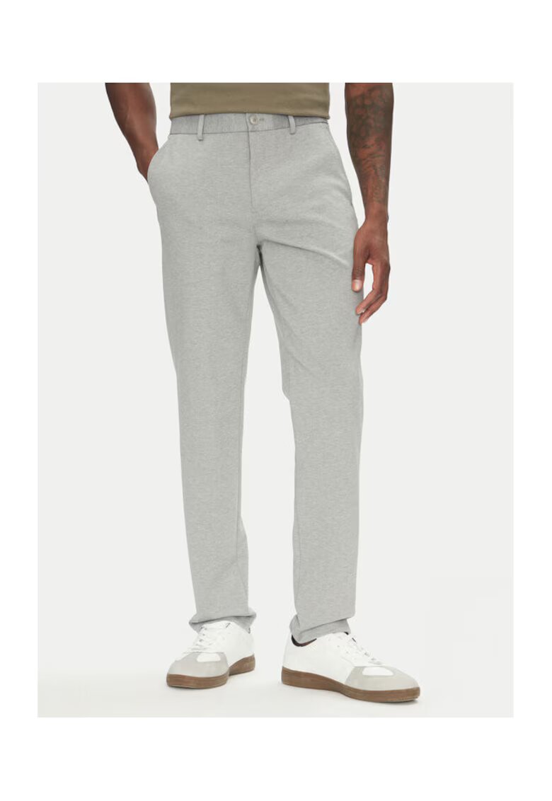 Lindbergh Pantaloni chino barbati 30-006052 - Poliester/Viscoza - Gri - Gri