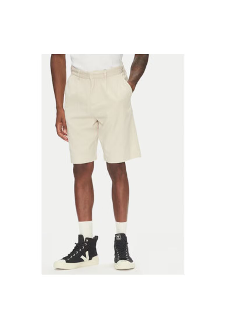 Lindbergh Pantaloni scurti barbati 30-505054 - Viscoza/Bumbac - Bej - Bej