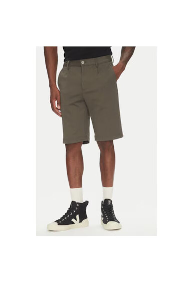 Lindbergh Pantaloni scurti barbati 30-506062 - Poliester/Viscoza - Verde - Verde