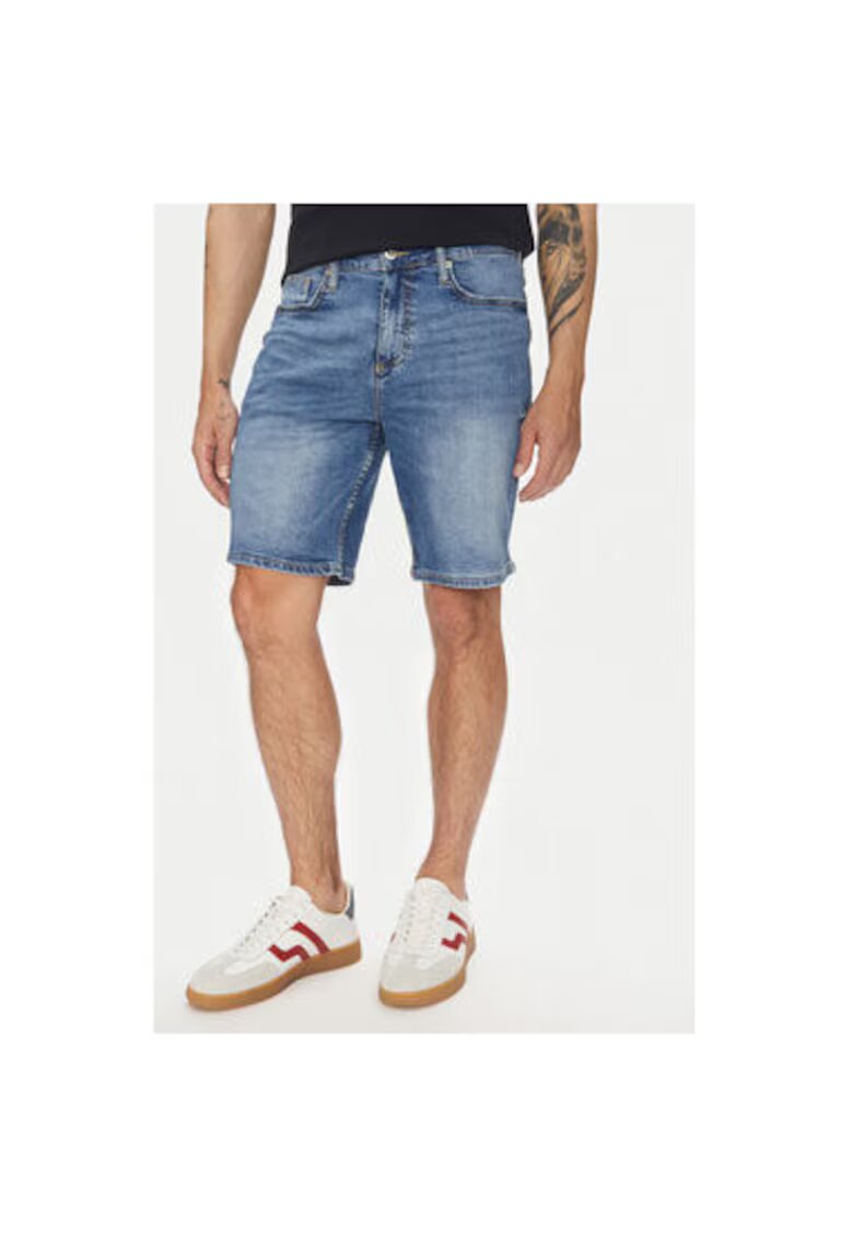Lindbergh Pantaloni scurti din denim barbati 30-550000VBL - Bumbac - Albastru - Albastru