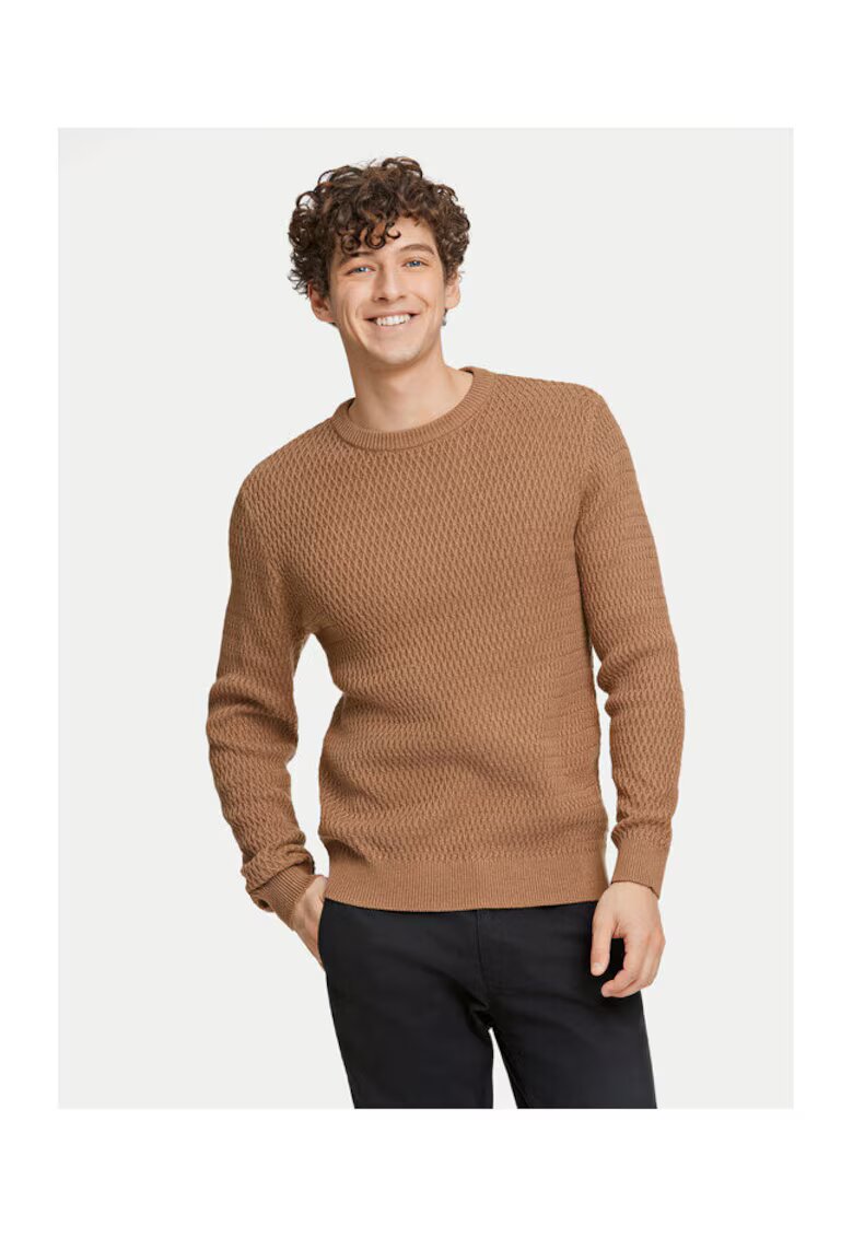 Lindbergh Pulover barbati - 304165337 - Bumbac - Bej - Bej