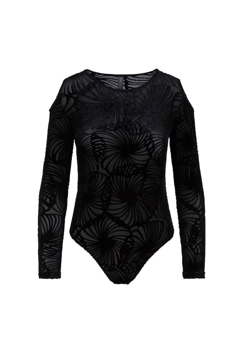 LingaDore Body semitransparent cu decupaje - Negru