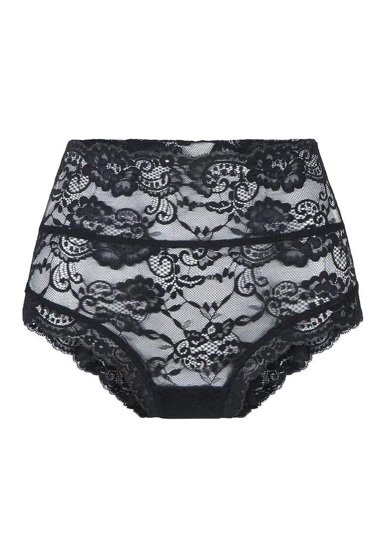 LingaDore Chiloti hipster de dantela cu taliue inalta Daily 30585 - Negru