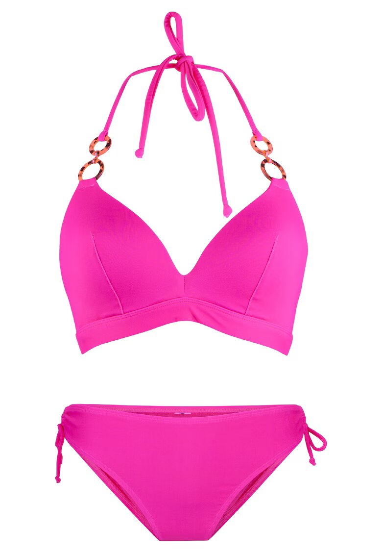 LingaDore Costum de baie halter - din doua piese - Fucsia