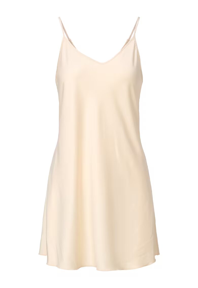LingaDore Neglijeu de satin cu bretele ajustabile - Alb fildes