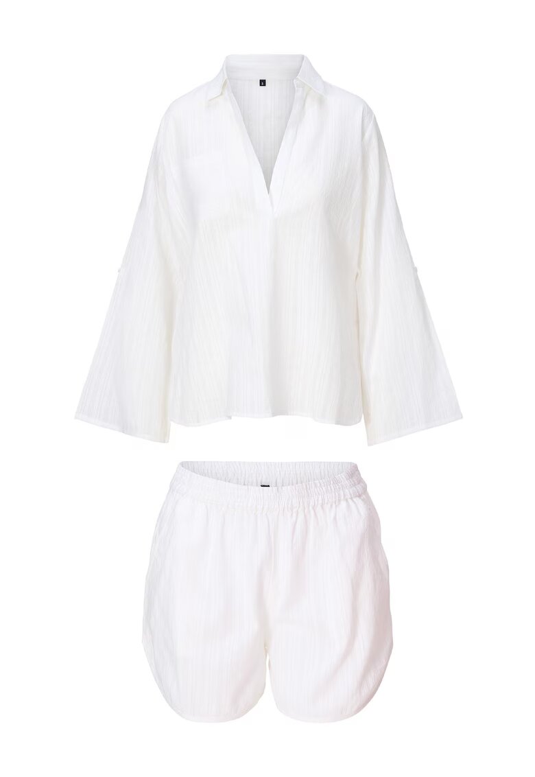 LingaDore Pijama cu dungi - Alb