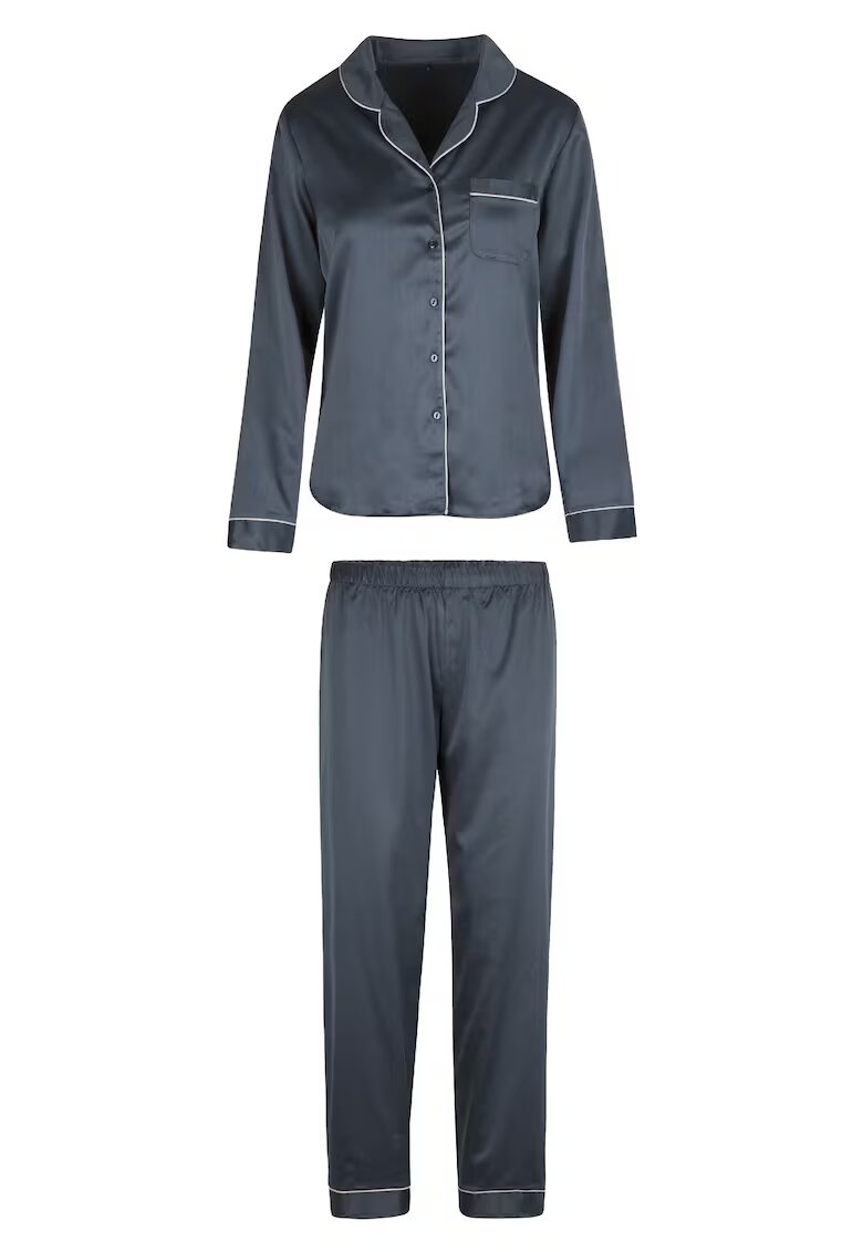 LingaDore Pijama lunga de satin - Gri
