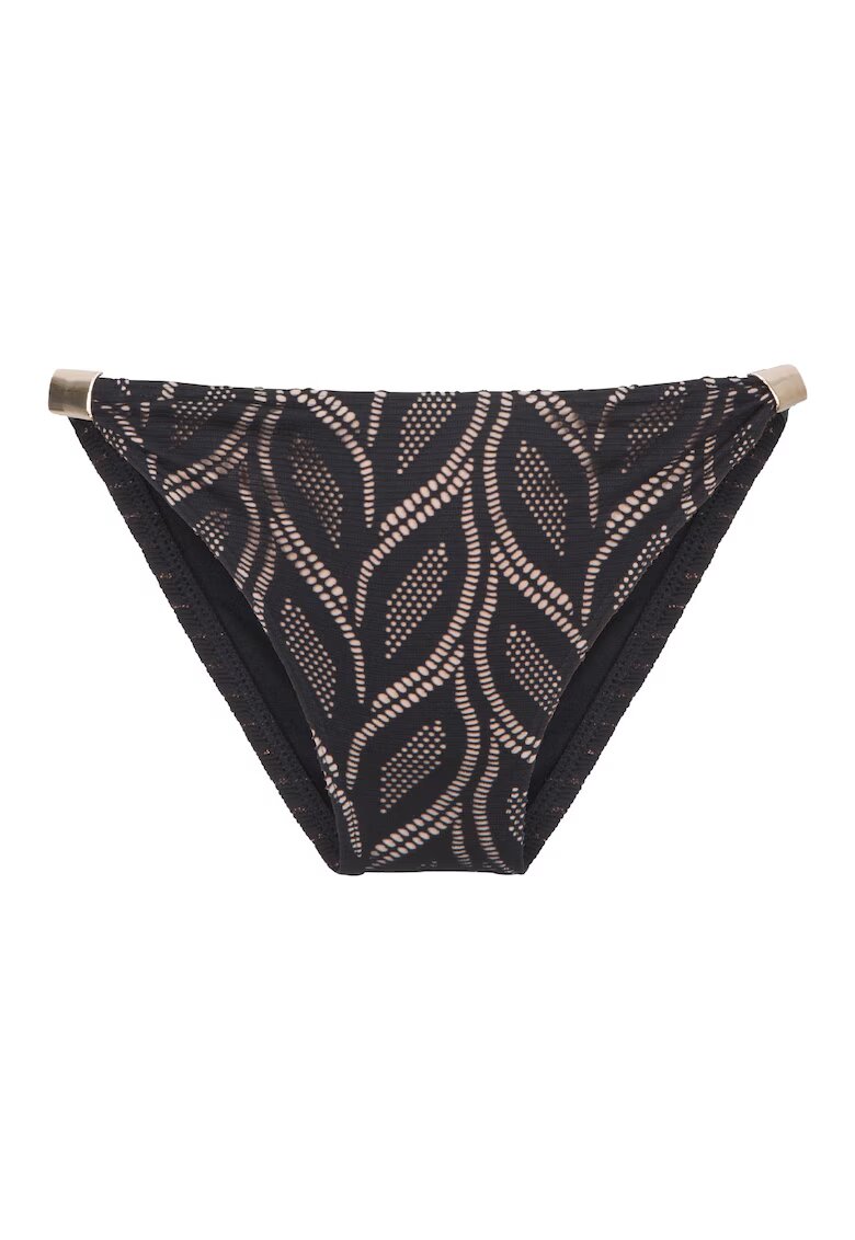 LingaDore Slip cu aspect perforat 31451 - Negru