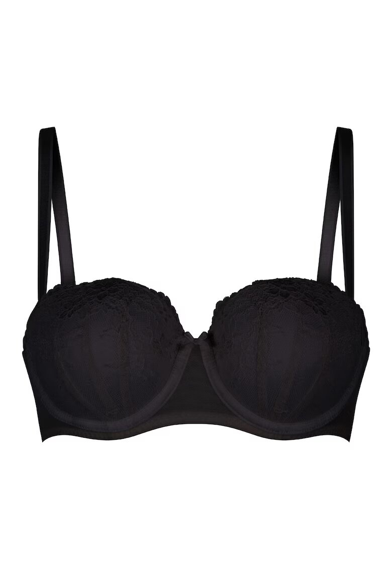LingaDore Sutien balconette cu bretele detasabile Daily - Negru