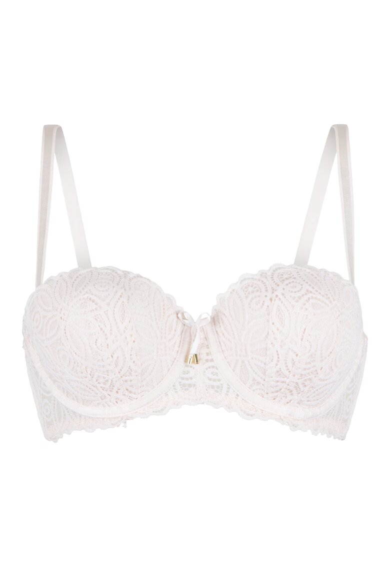 LingaDore Sutien balconette de dantela - Crem