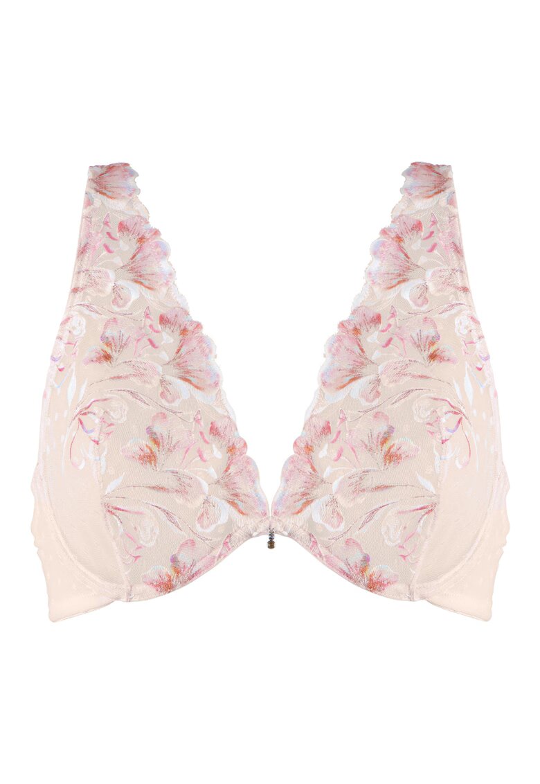 LingaDore Sutien cu cupe triunghiulare si model floral
